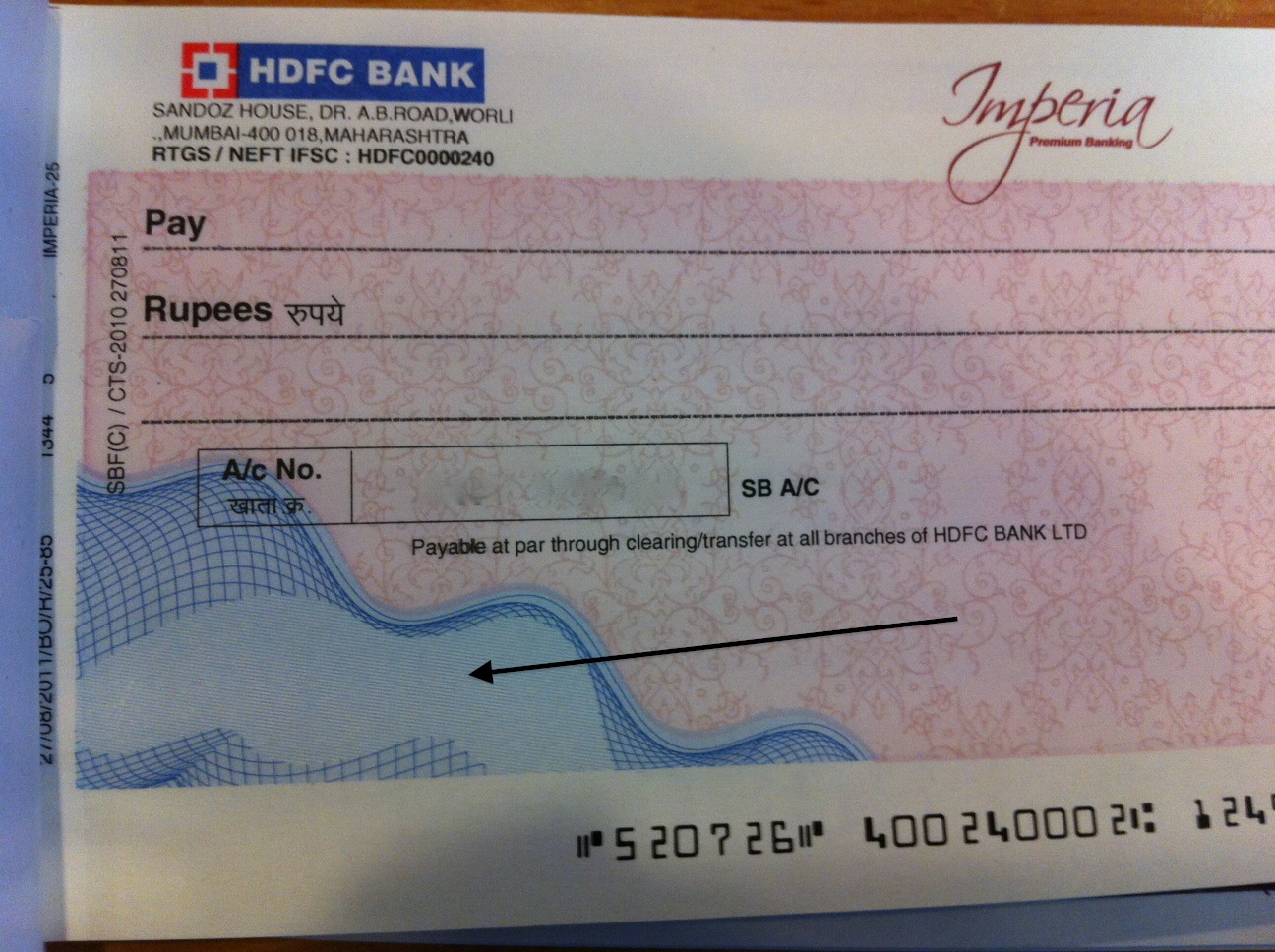 Hdfc Bank Cheque Background How To Fill Hdfc Bank Cheque Fill Hdfc Images 4175