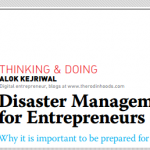 Disaster Management for Entrepreneurs